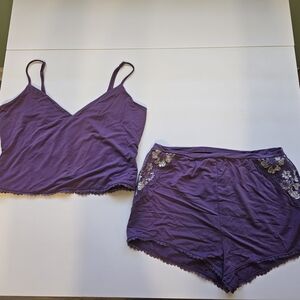 Victoria's Secret Purple Lace Sleepwear Set